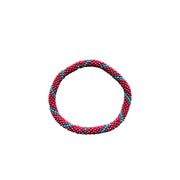 BRAZALETE PETITES PERLES ROUGE CLAIR A