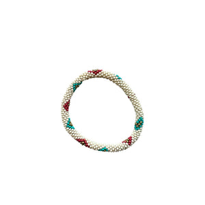 BRAZALETE PETITES PERLES ROUGE CLAIR B