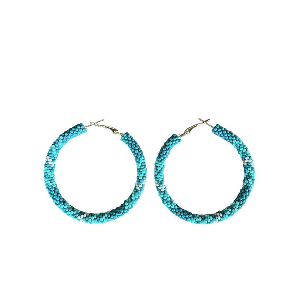 AROS CREOLE CIRCLES BLEU CLAIR