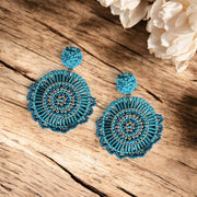 AROS RONDES MULTIPERLES BLEU CLAIR