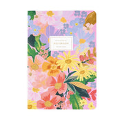 LIBRETA CANVAS MARGARITAS - SET DE 3