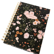 CUADERNO CON ESPIRAL DARK FLOWERS