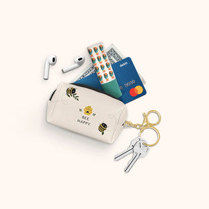 MINI ESTUCHE LLAVERO - DON'T WORRY BEE HAPPY