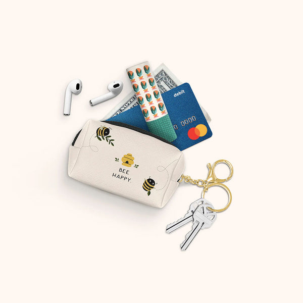 MINI ESTUCHE LLAVERO - DON'T WORRY BEE HAPPY