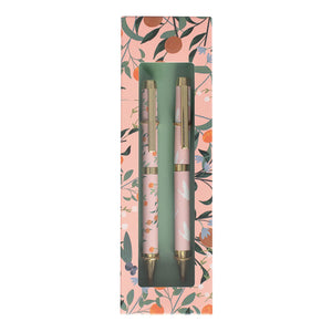 SET DE 2 BOLÍGRAFOS - BIRDS CORAL