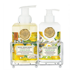 SET DE JABÓN Y CREMA LEMON BASIL