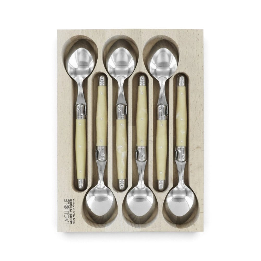 SET 6 CUCHARAS COMIDA HUESO