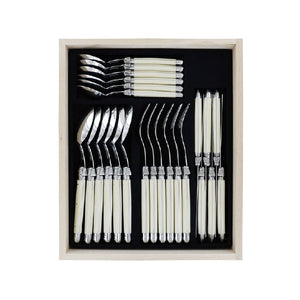 SET CUBIERTOS 24 UNIDADES IVORY