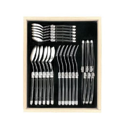 SET CUBIERTOS 24 UNIDADES NEGRO