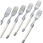 SET 6 TENEDORES COMIDA BLANCO