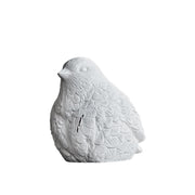 PÁJARO DE RESINA BLANCO