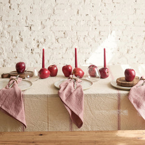 MANTEL MERCI TOMATE 160 CM X 240 CM