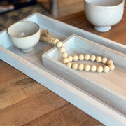 BANDEJA MADERA RECTANGULAR XL CELESTE