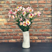 ASTROMELIA BLANCA CON ROSADO 75 CM