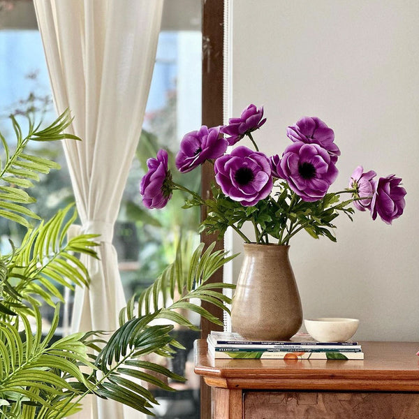 ANEMONA VIOLETA L 43 CM