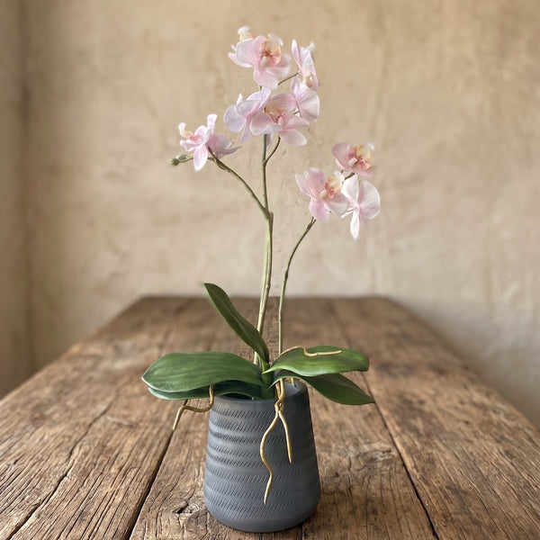 ORQUÍDEA MINI ROSADA 3 VARAS 63 CM