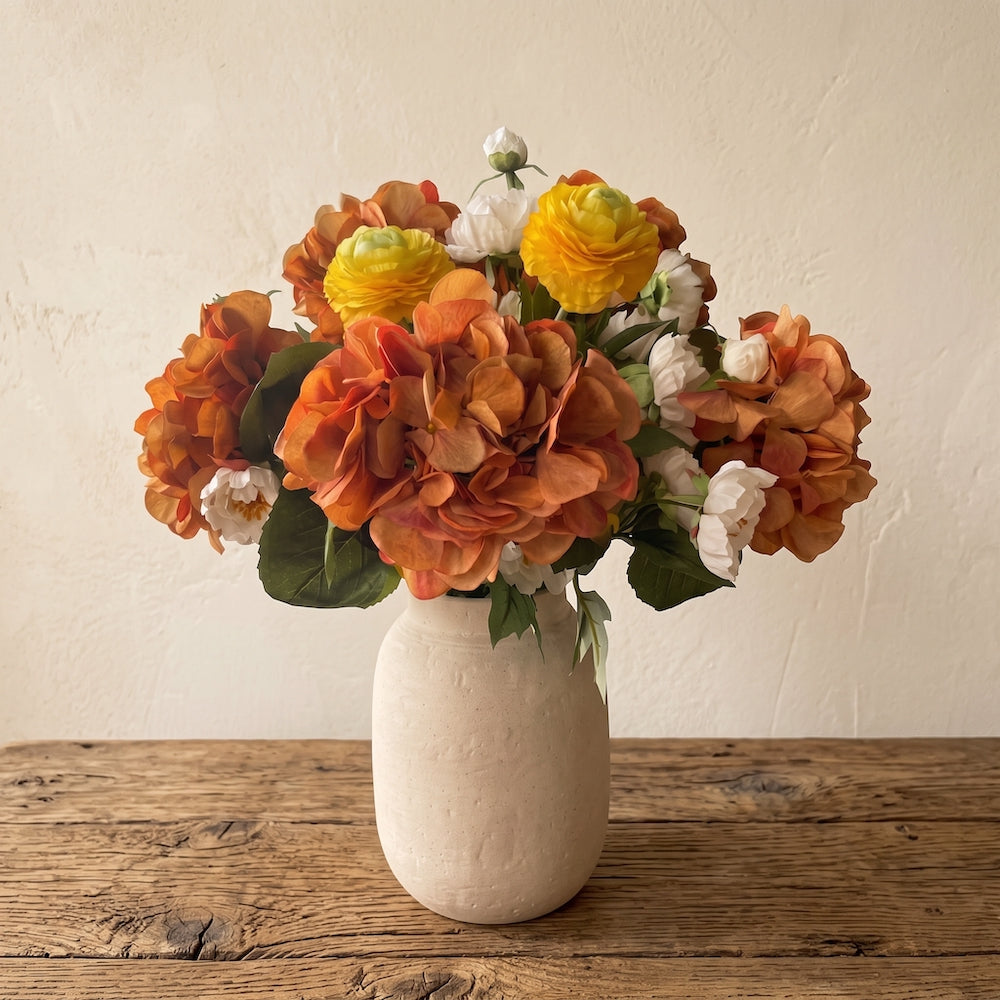 HORTENSIA NARANJA 60 CM