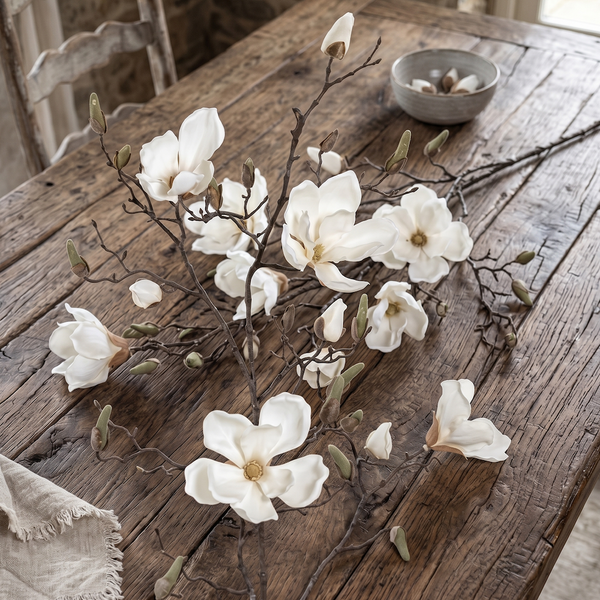 MAGNOLIA CREMA 107 CM SOULANGEANA (4 FLORES)
