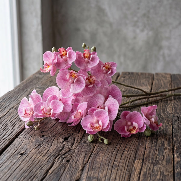 ORQUÍDEA MINI FUCSIA 3 VARAS 63 CM