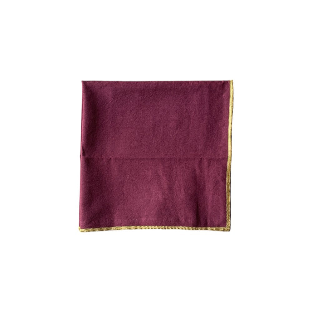 SET 4 SERVILLETAS ALGODÓN BURDEO HINDI