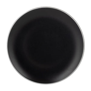 PLATO DE COMIDA NEGRO