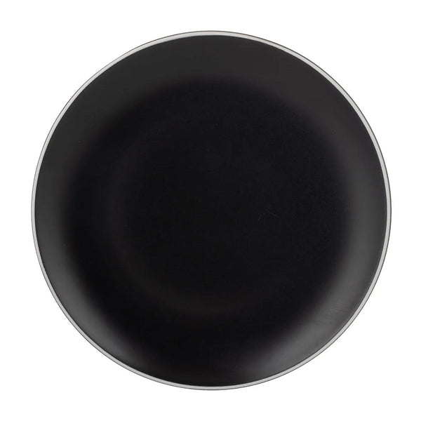 PLATO DE COMIDA NEGRO