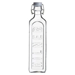 BOTELLA TAPA GRIS CON CIERRE CLIP 1 LT
