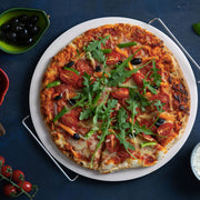 PIEDRA PIZZA 33CM CON REJILLA PARA HORNO