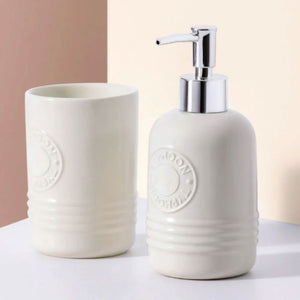 SET DISPENSADOR JABON Y VASO