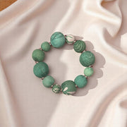 PULSERA TELA GRANDE VERDE