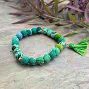 PULSERA TELA S VERDE
