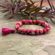 PULSERA TELA S FUCSIA