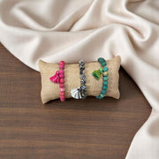 PULSERA TELA S VERDE