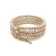 PULSERA MADERA ESPIRAL NATURAL