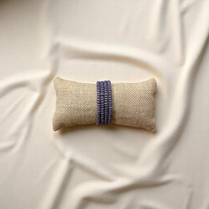 PULSERA MADERA ESPIRAL MORADA