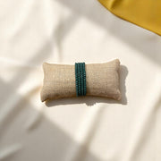 PULSERA MADERA ESPIRAL VERDE