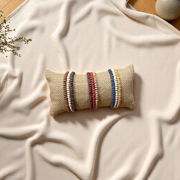 PULSERA MADERA TRIPLE CAFÉ