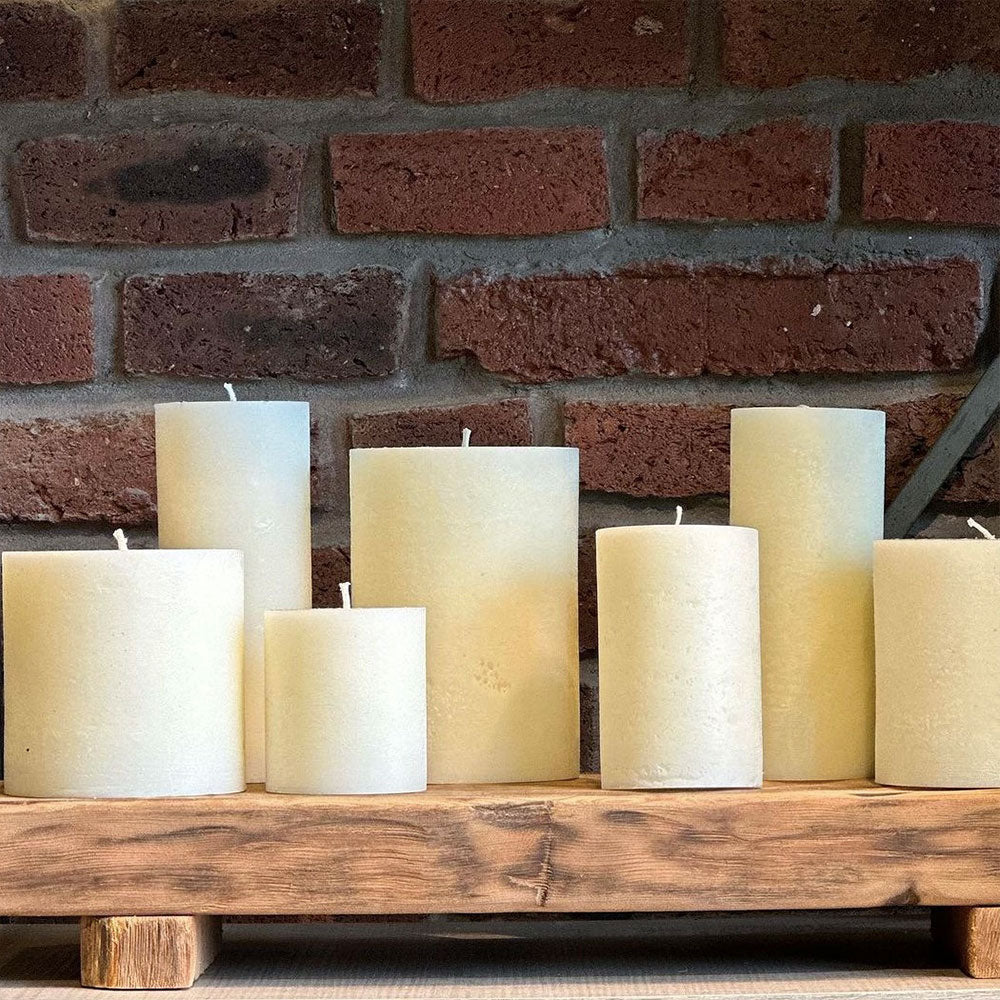 VELA RÚSTICA IVORY XL 16CM