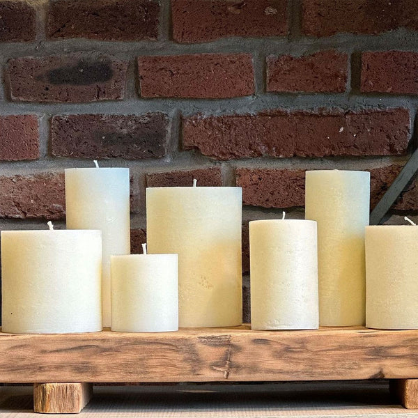 VELA RÚSTICA IVORY XL 16CM