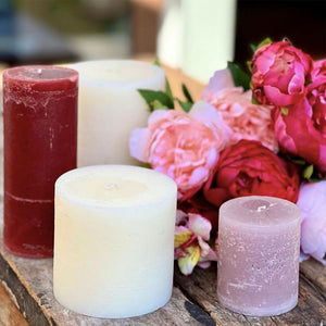 VELA RÚSTICA SOFT PINK XS 8CM