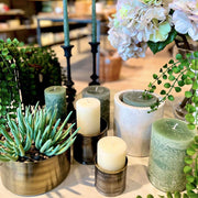 VELA RÚSTICA HUNTER GREEN XL 16CM