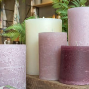 VELA RÚSTICA SOFT PINK XL 16CM