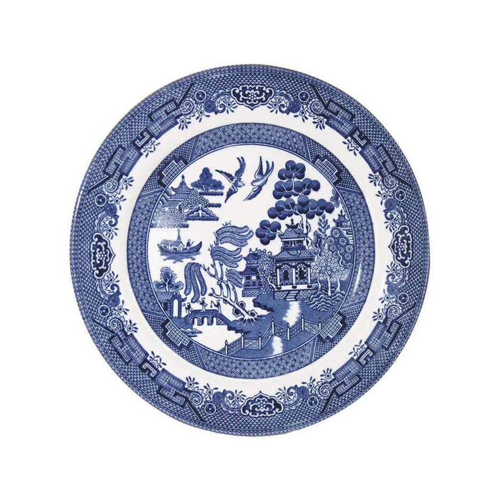 PLATO PAN BLUE WILLOW CHURCHILL 17 CMS