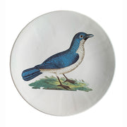 PLATO PLANO GRANDE PÁJARO AZUL