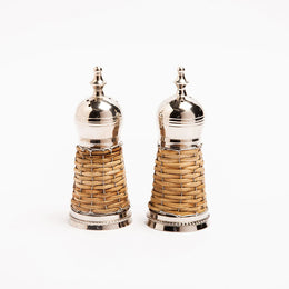 SET SALERO Y PIMENTERO WICKER