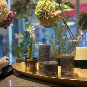 VELA RÚSTICA DARK STONE S 12CM