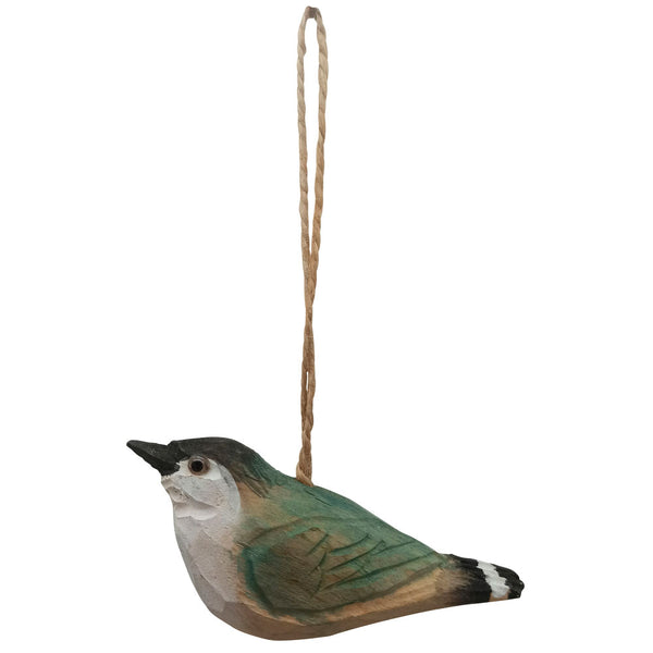 PÁJARO TALLADO COLGANTE