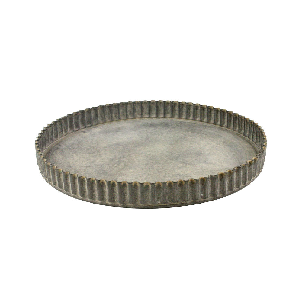 PLATO DECORATIVO  REDONDO RUFFLE L
