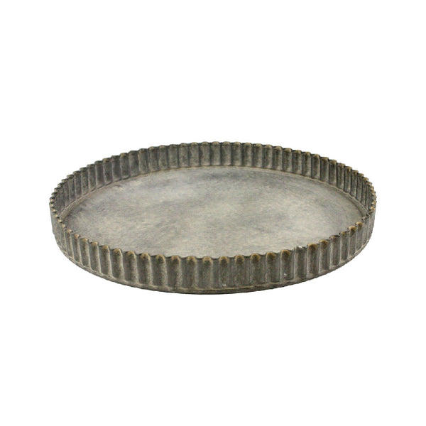PLATO DECORATIVO  REDONDO RUFFLE L