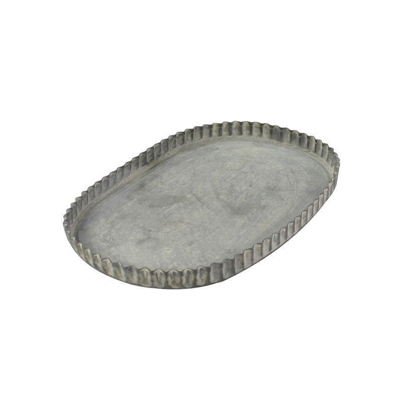 PLATO DECORATIVO  OVALADO RUFFLE M